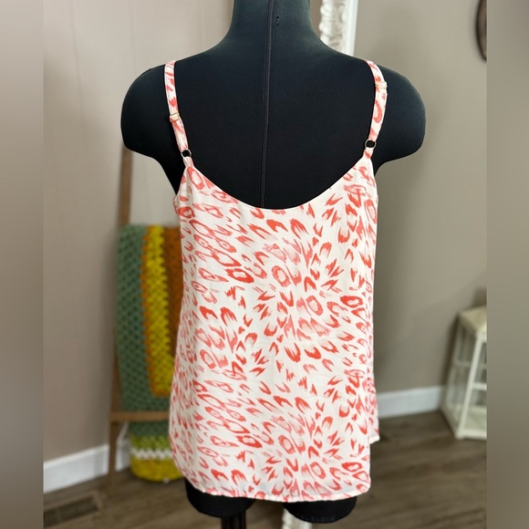 Cabi • Flirty Coral Animal Print Tank - Picture 4 of 9